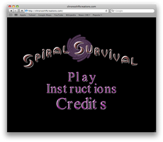 Spiral Survival Title Screen
