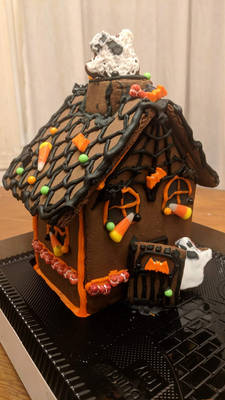 Haunted gingerbread house