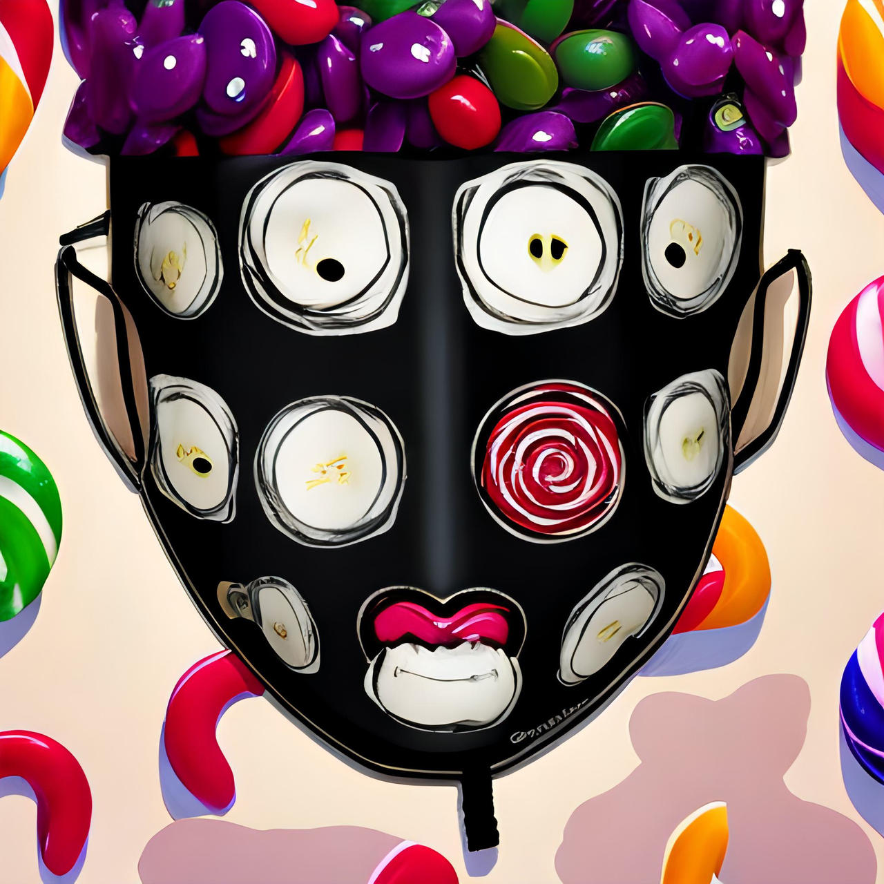 Candy Face Mask by tysen2004 on DeviantArt