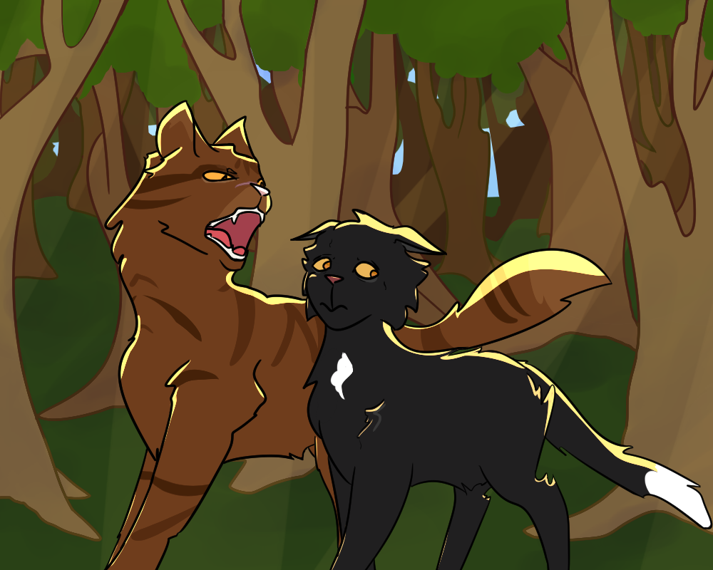 Tigerclaw and Ravenpaw