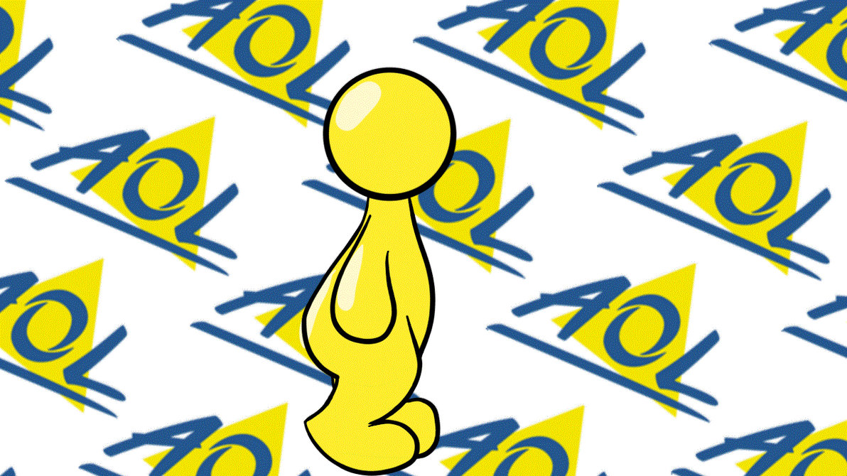 Walking AOL man by Terra0719 on DeviantArt