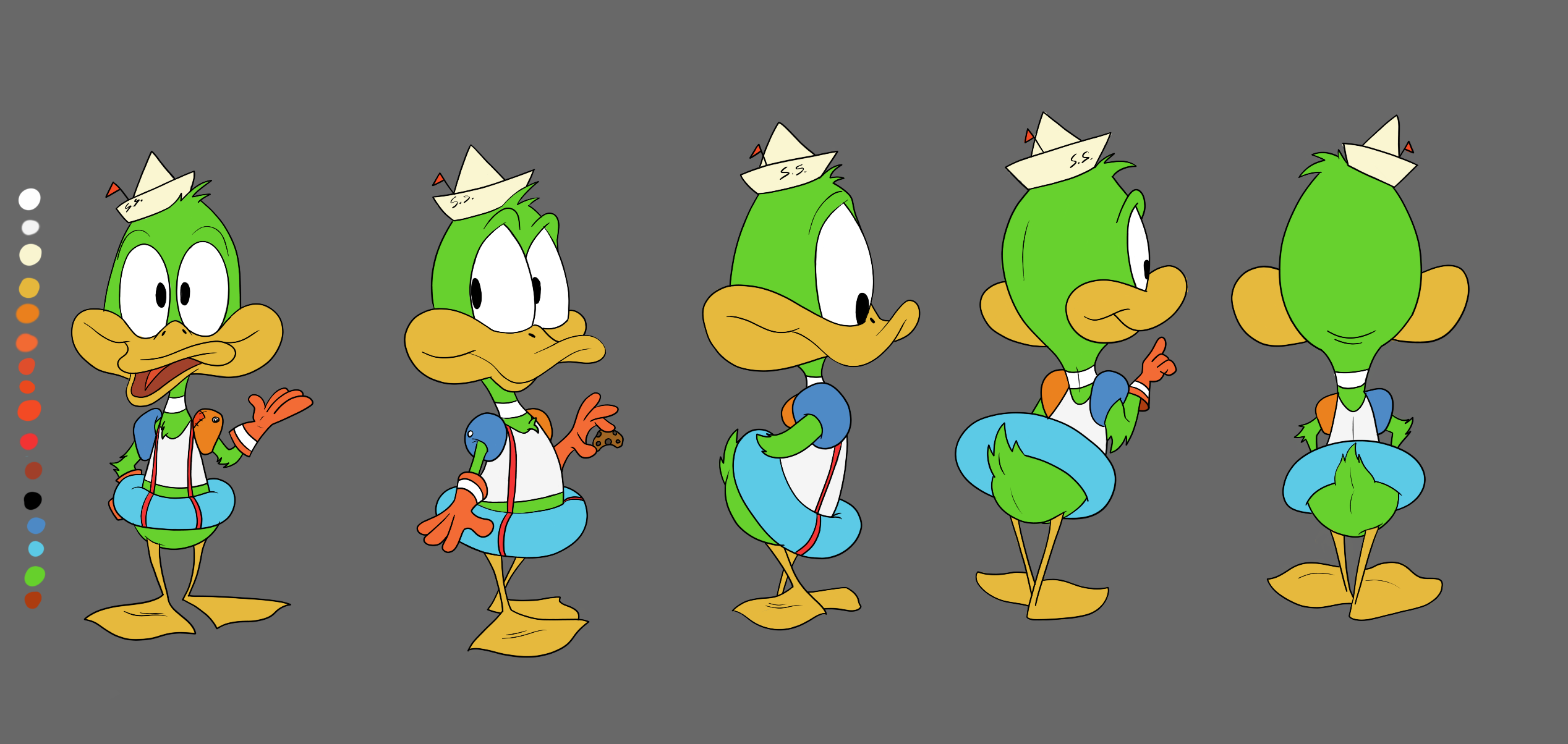Plucky Colored Model Sheet By Terra0719 On DeviantArt