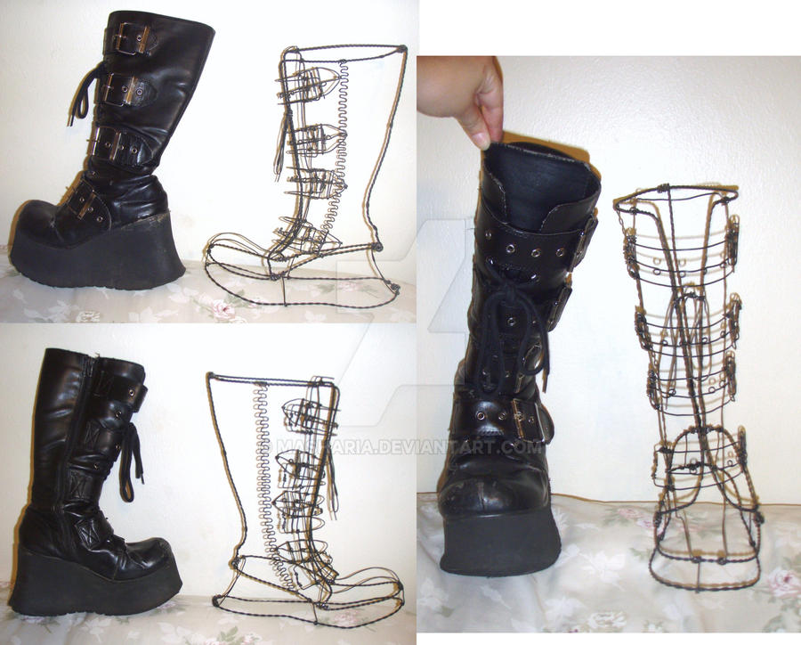 3D Design - Wire Boot by Masharia on DeviantArt