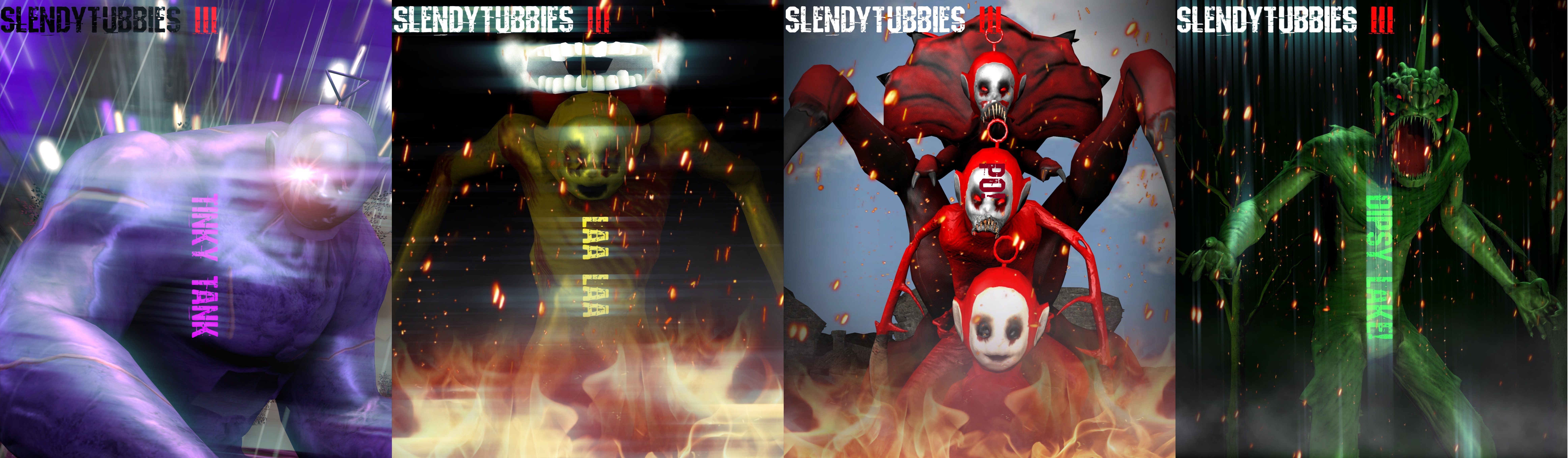 Slendytubbies 3: Runaway (Official Poster) by Lukiethewesley13 on