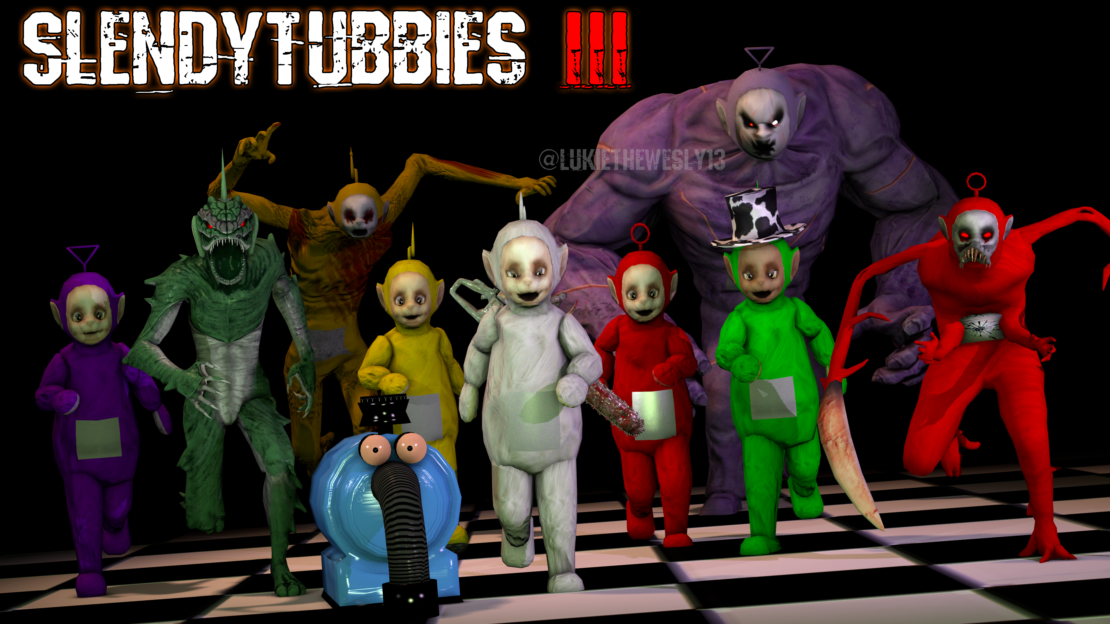 Slendytubbies 3 The Gang | Poster