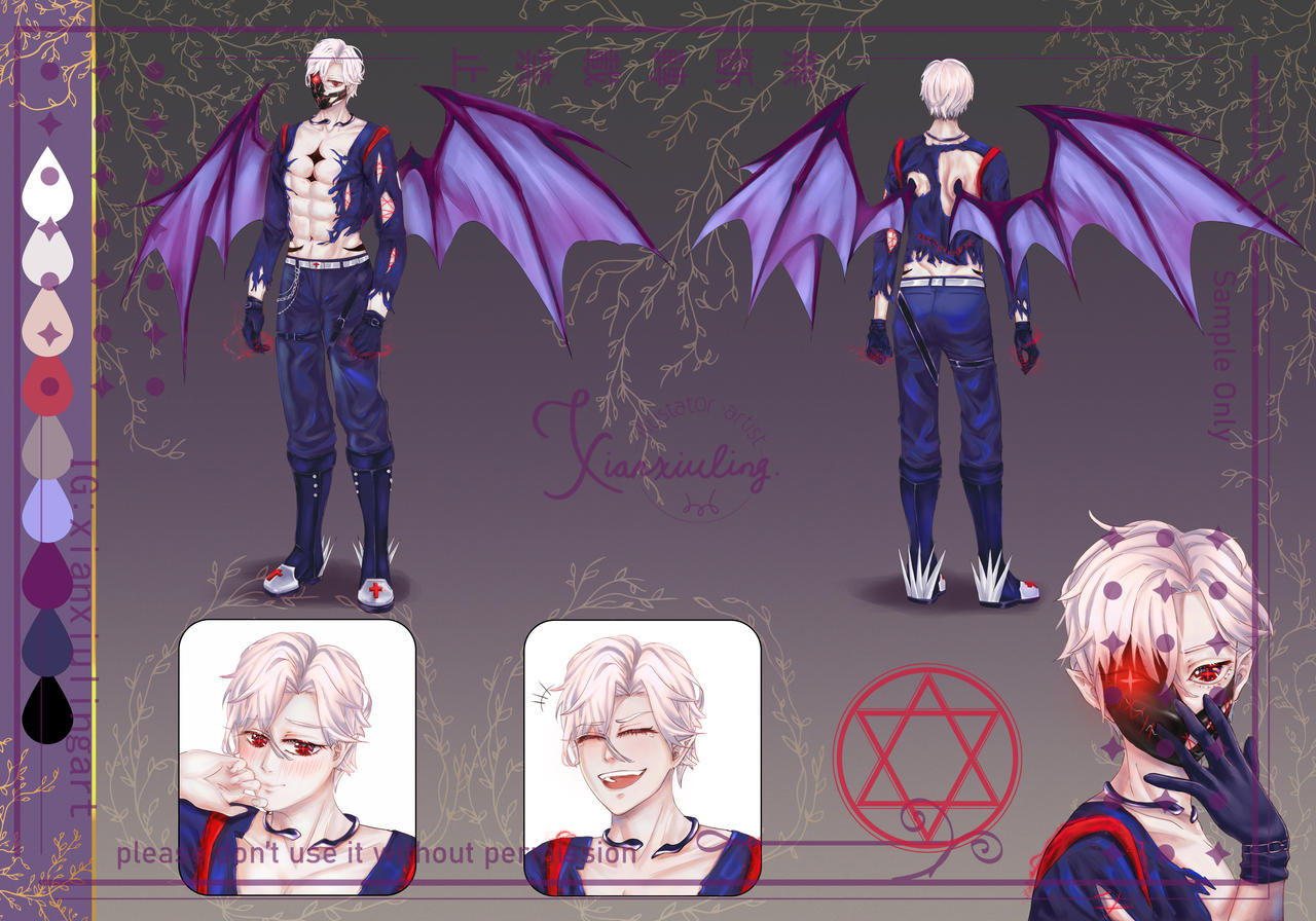 commission_work__demon_reference_sheet_b