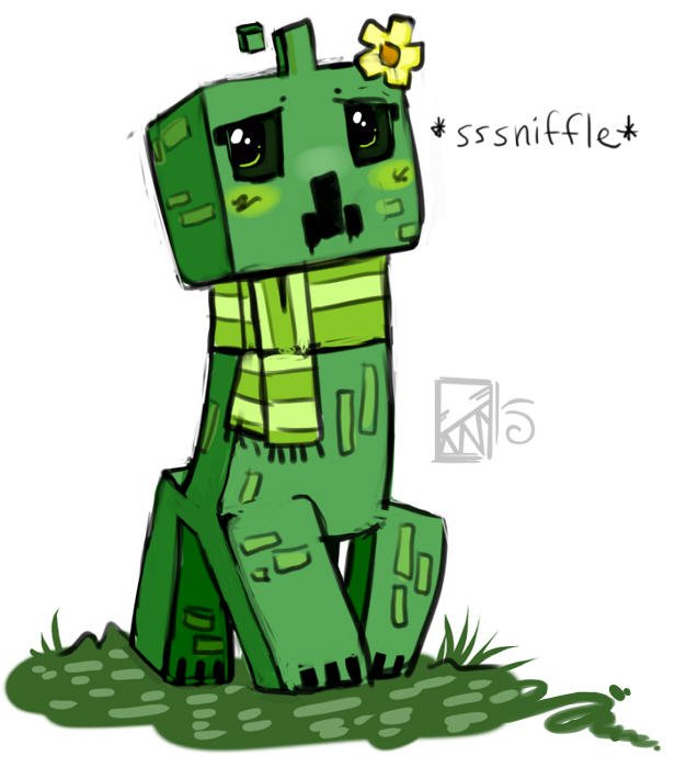 Cute minecraft creeper by DinowCookie on DeviantArt