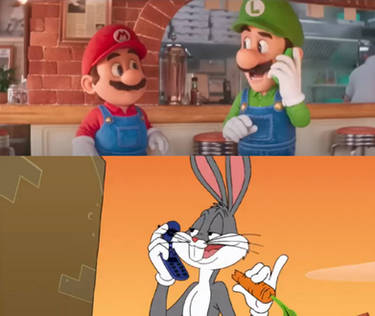 Bugs Bunny Calls the Super Mario Bros.