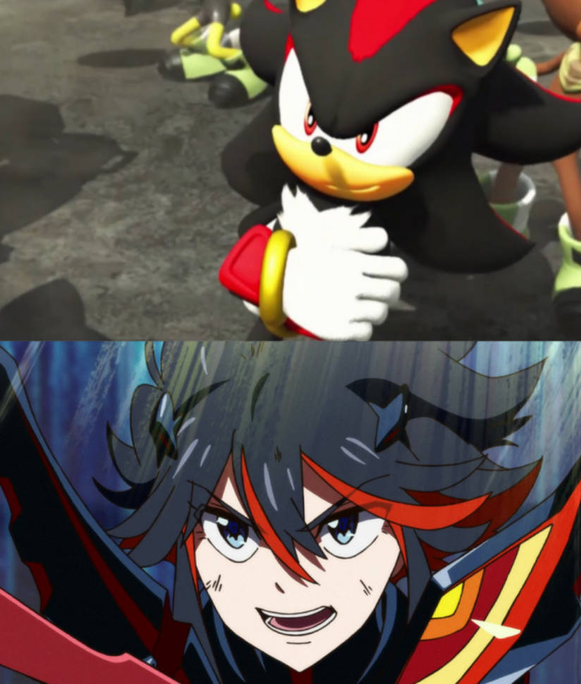 Shadow the Hedgehog Has Respect for Ryuko Matoi by AnimatedOne on ...