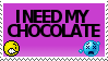 i need my chocolate STAMP by zaz14ispottermad