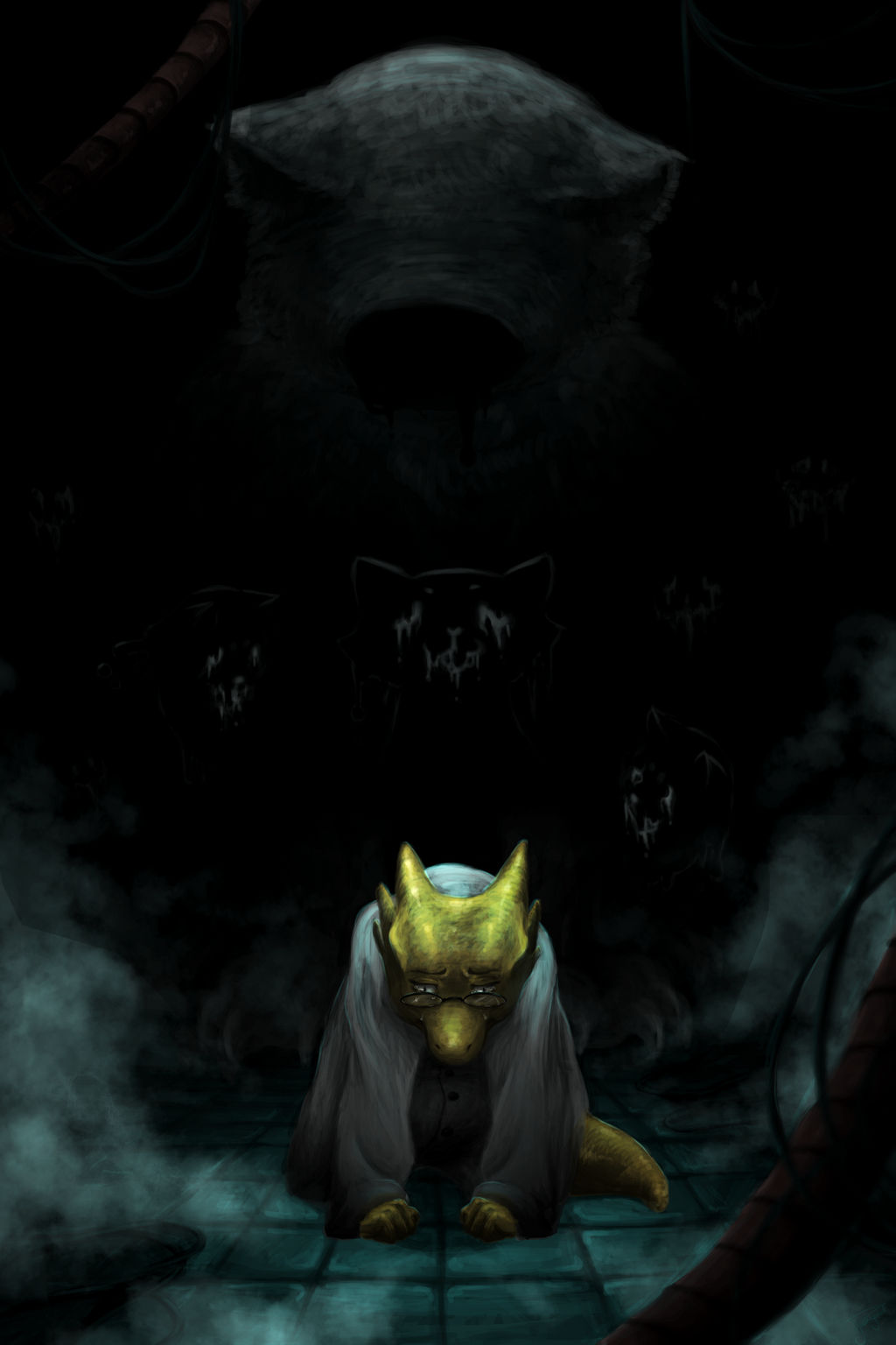 Alphys True Lab by greenyswolf on DeviantArt