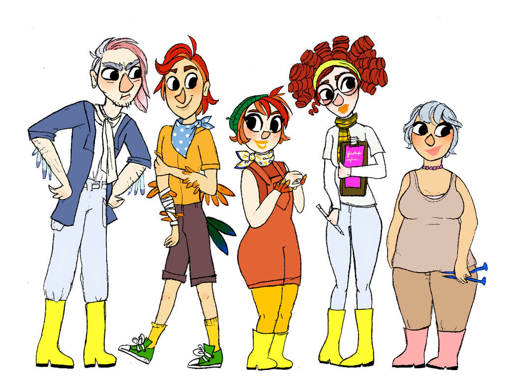 Chicken Run chickens as humans by TrendyStaMacigian on DeviantArt