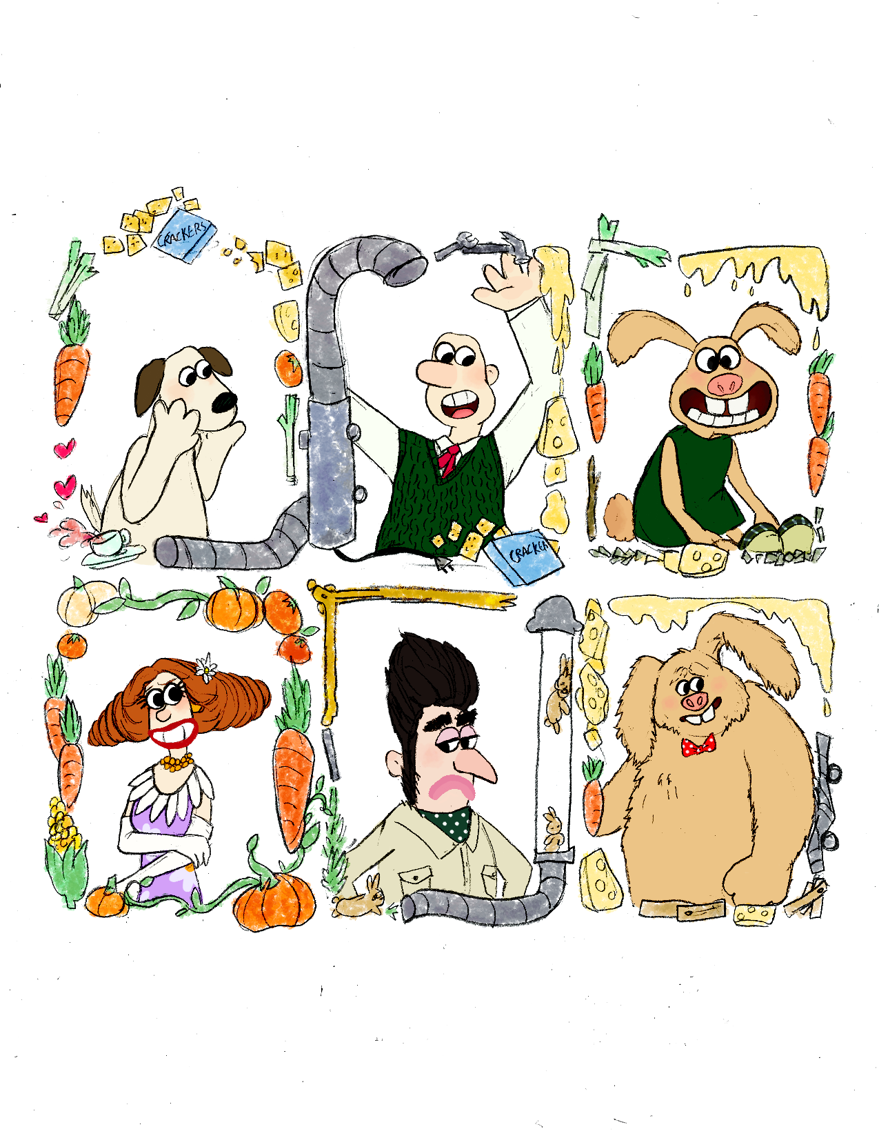 6 Characters Wallace And Gromit by TrendyStaMacigian on DeviantArt