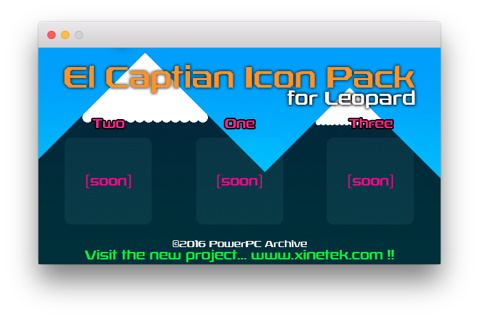 El Capitan Icon Pack for OS X Leopard