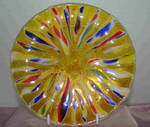 Carnival Flame plate by Guenna