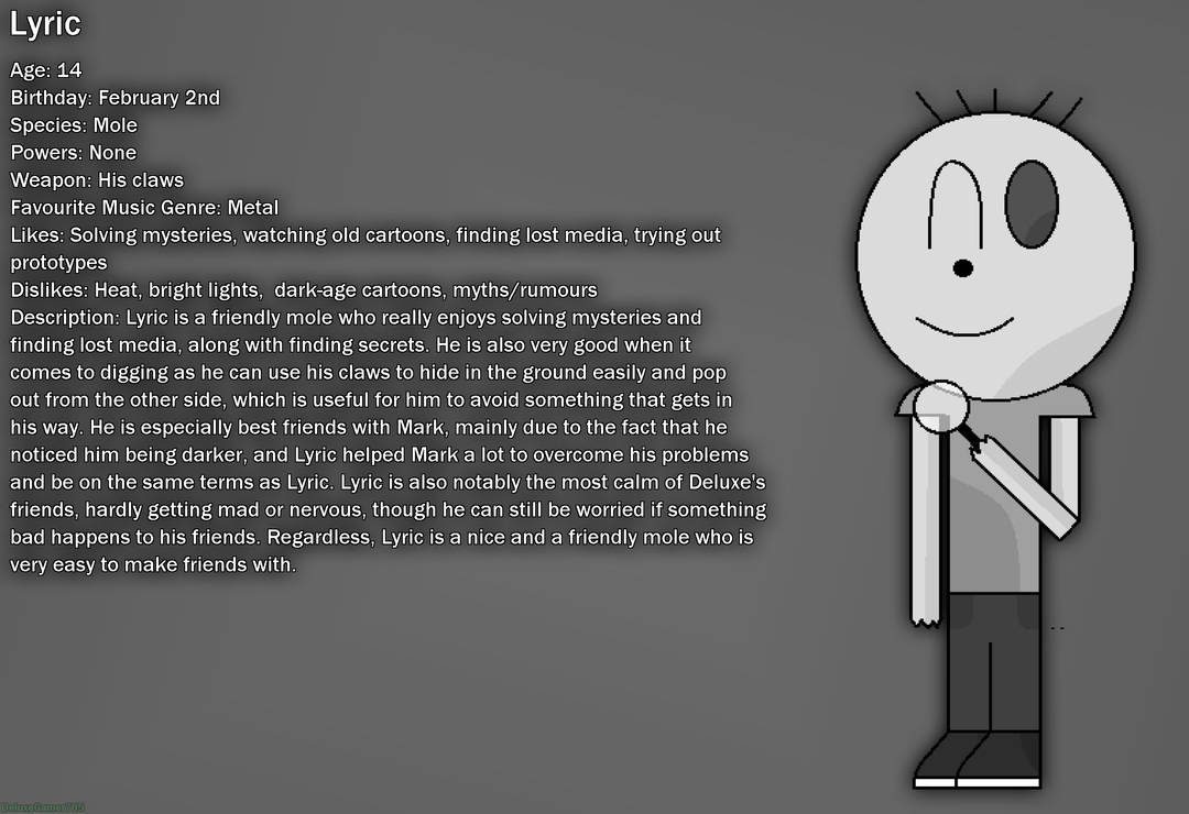 Bio Deviantart Lyric - Character Bio by DeluxeTheGamer705 on DeviantArt