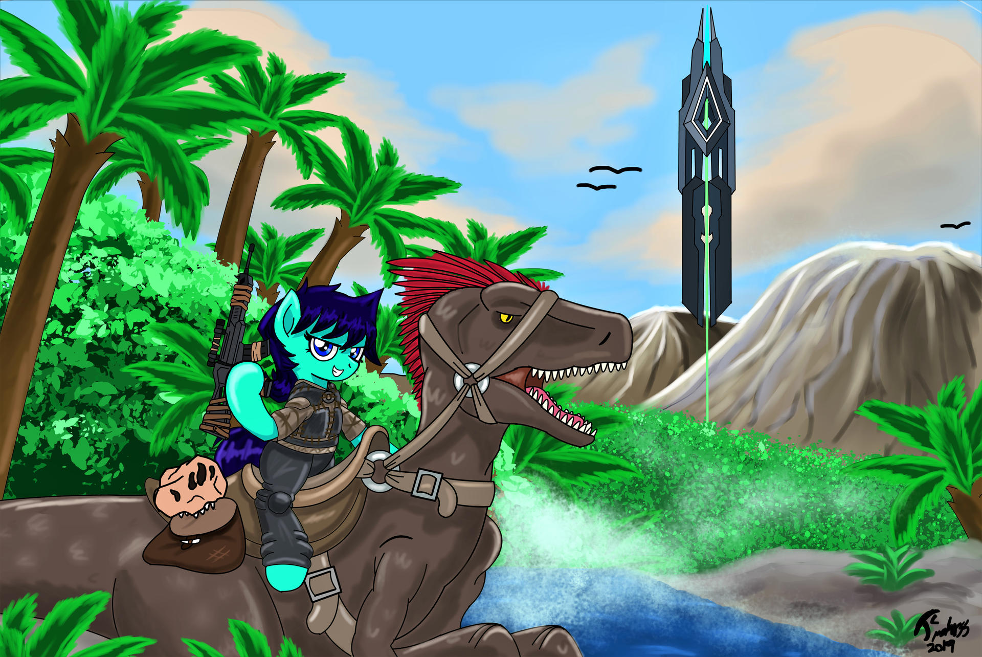 Ark Overlay Deviantart OC Playing Ark:Survival Evolved by RadianceBreaker on DeviantArt
