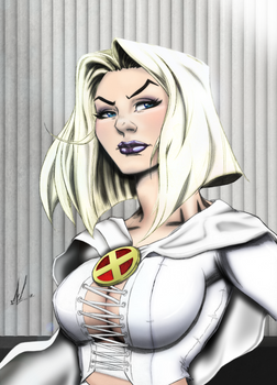 Emma Frost by Marc-F-Huizinga