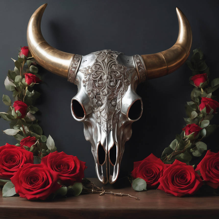 Silver, Horns and Roses by RedShinobi on DeviantArt