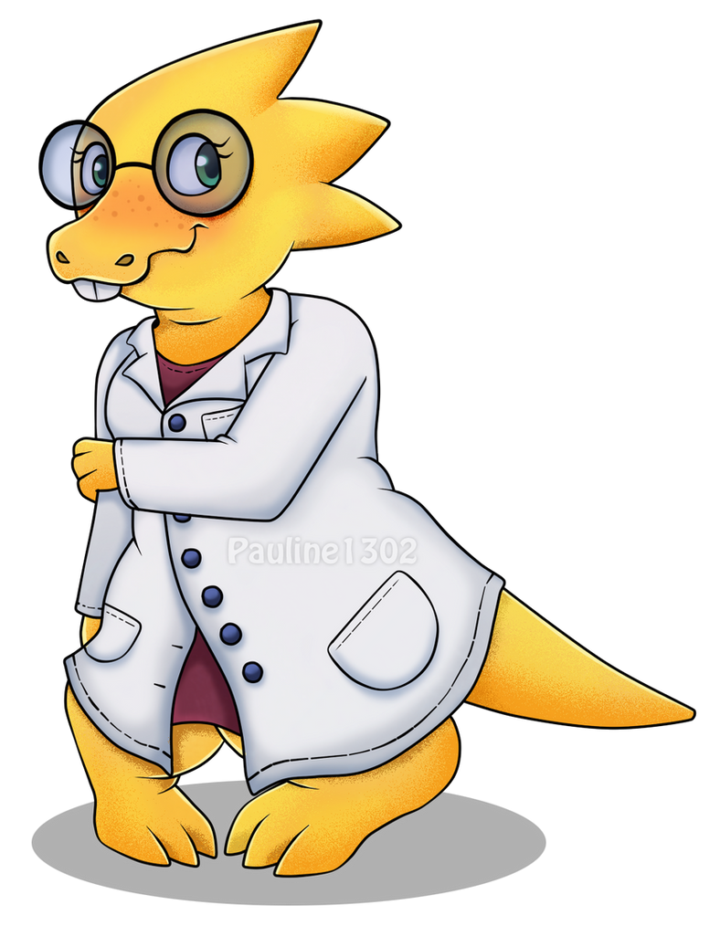 Dr. Alphys by Pauline1302 on DeviantArt