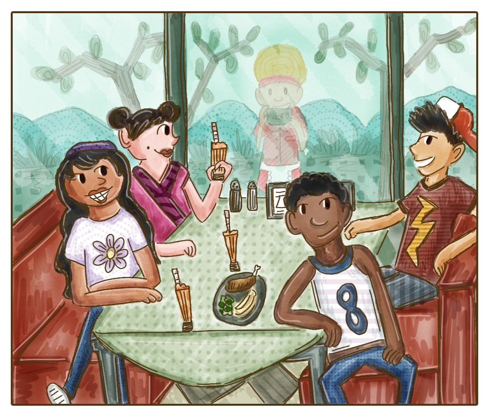 Poptropica: 24 Carrot Diner - The Gang's All Back! by SlantedFish