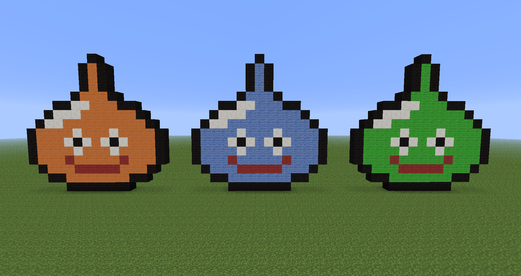Minecraft Pixel Art Dragon Quest S Slimes By Diablofr91 On Deviantart Minecraft Pixel Art Dragon Quest S Slimes By Diablofr91 On Deviantart