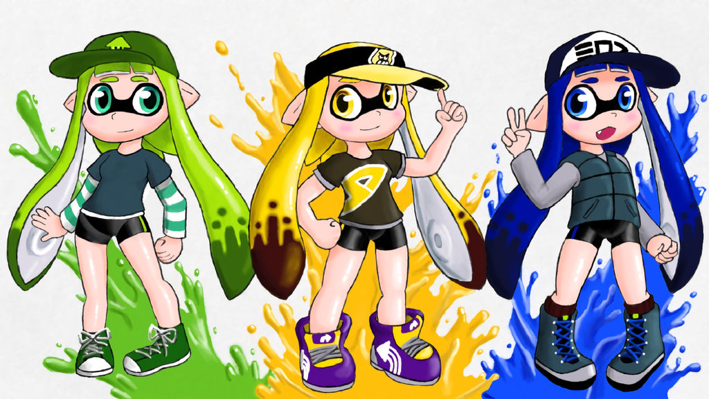 Three Cute Inklings by Erika-Cuddlesworth on DeviantArt