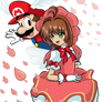 Wing Cap Mario and Sakura Kinomoto