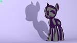 3D Cell shading base pony by Elmotoh