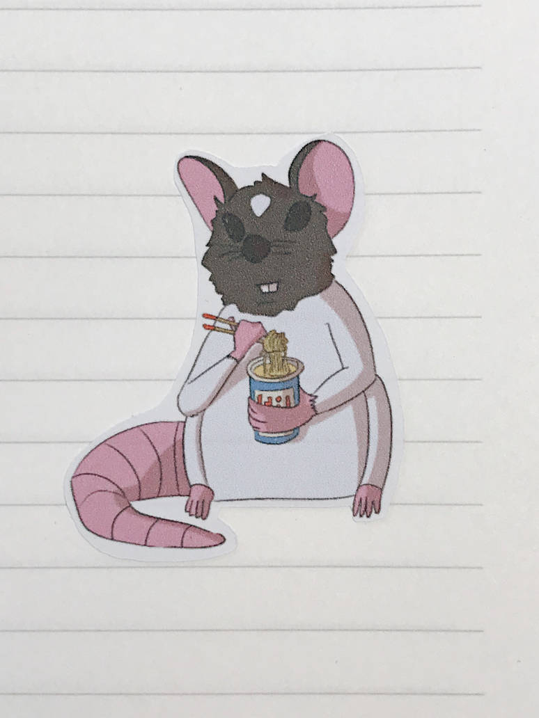 Rat Ramen Sticker by FancyRatPad on DeviantArt
