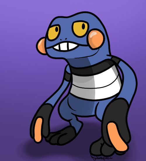 Croagunk Rumble Croagunk by HereBeDragonz on DeviantArt
