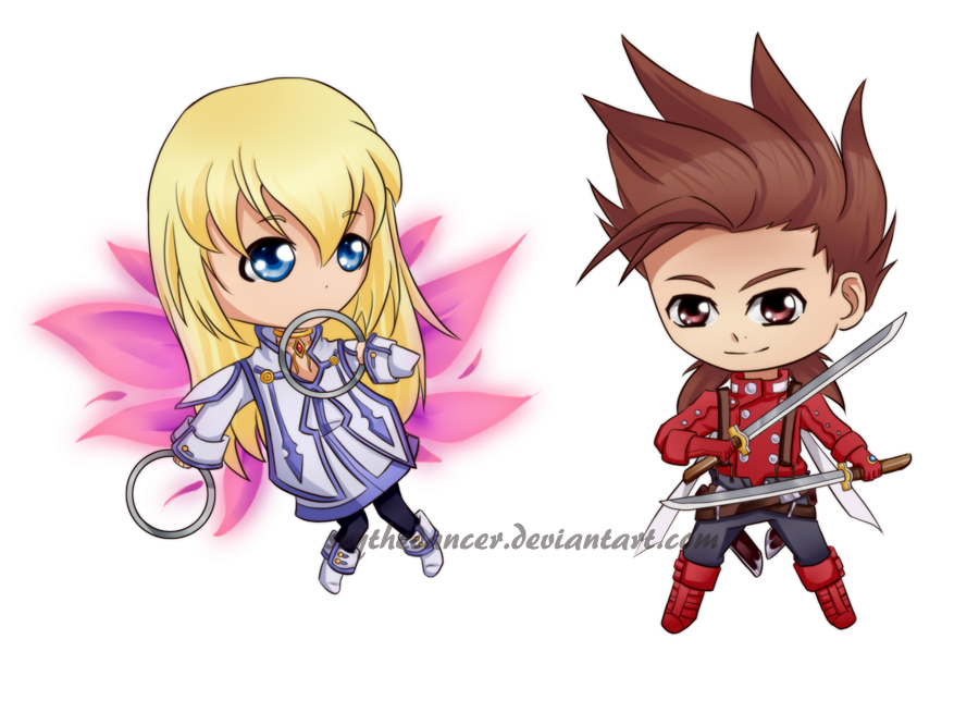 Chibi Lloyd and Collet