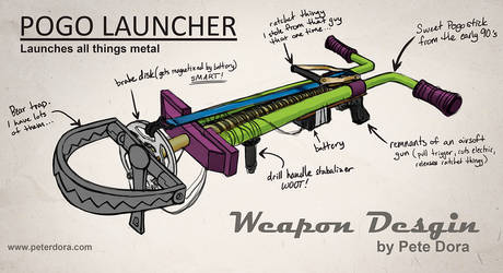 Pogo Launcher Weapon Concept Art