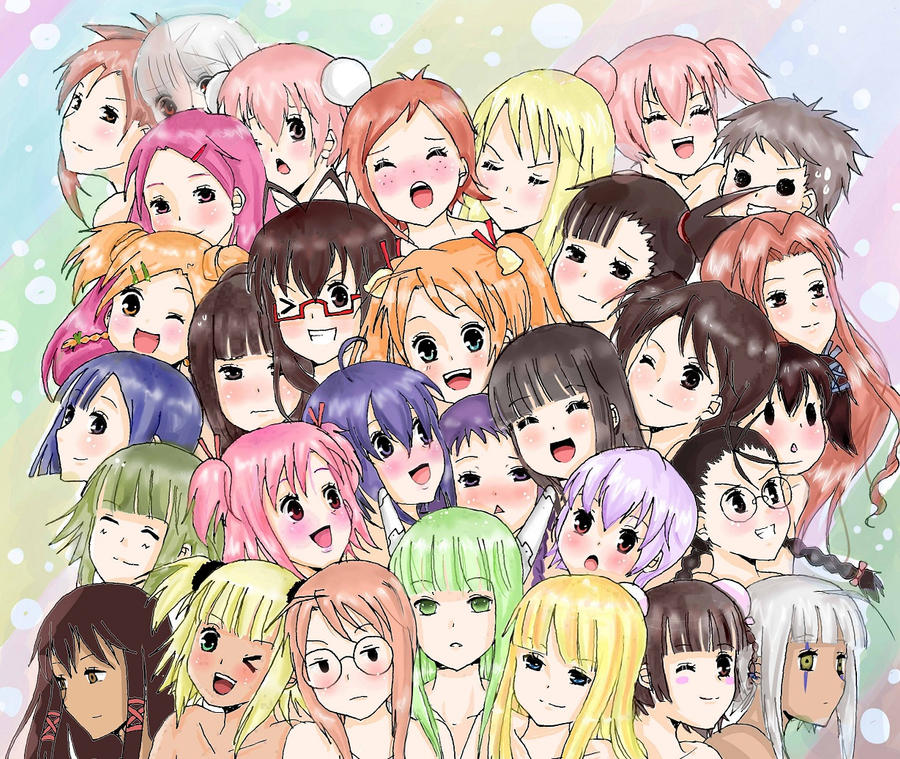 Negima Deviantart Negima 3 A Girls by meguchan91 on DeviantArt
