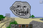 Minecraft Art: Troll Face by GodofDarness18
