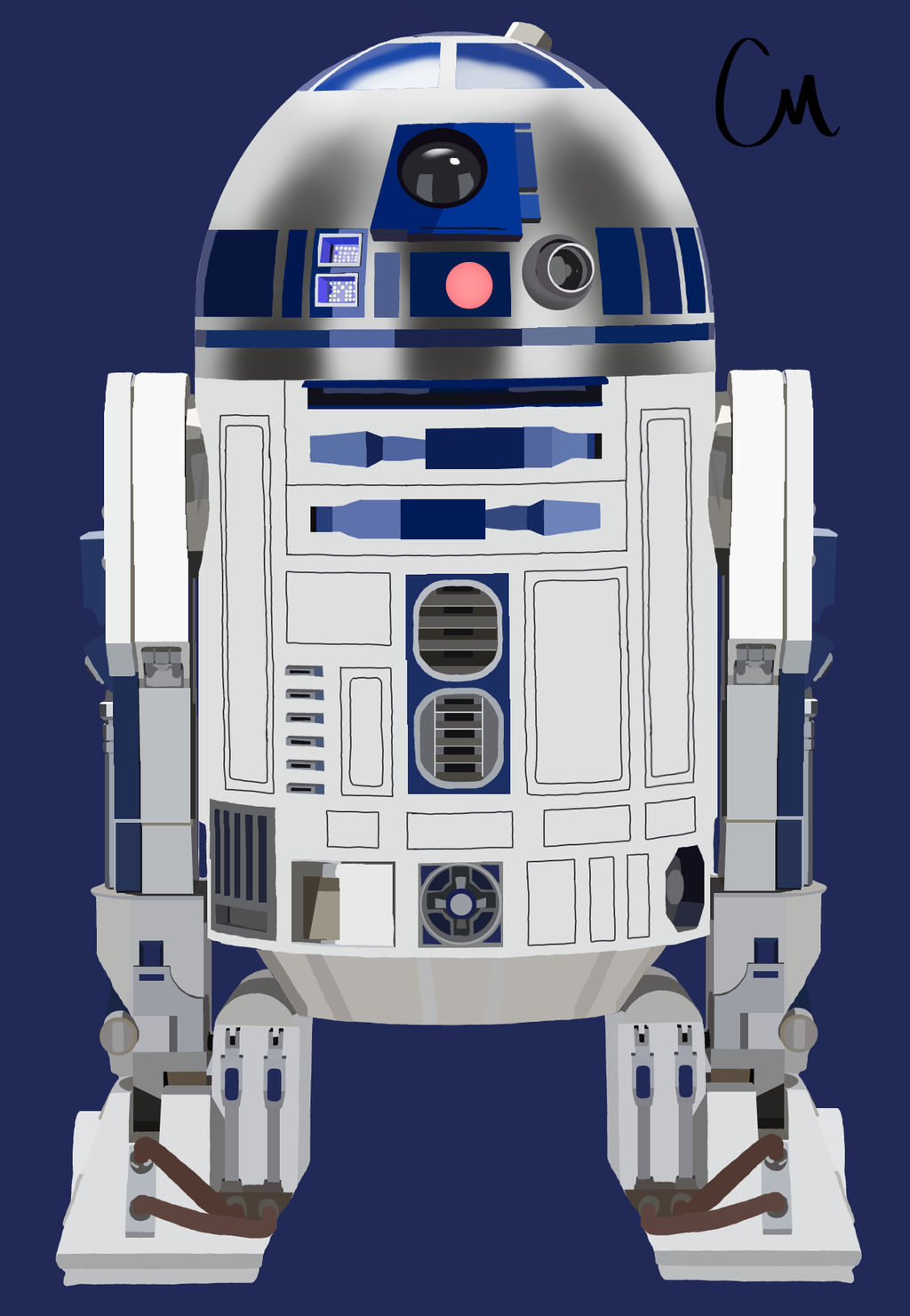 R2D2 Vector by SpiritOfBattle on DeviantArt