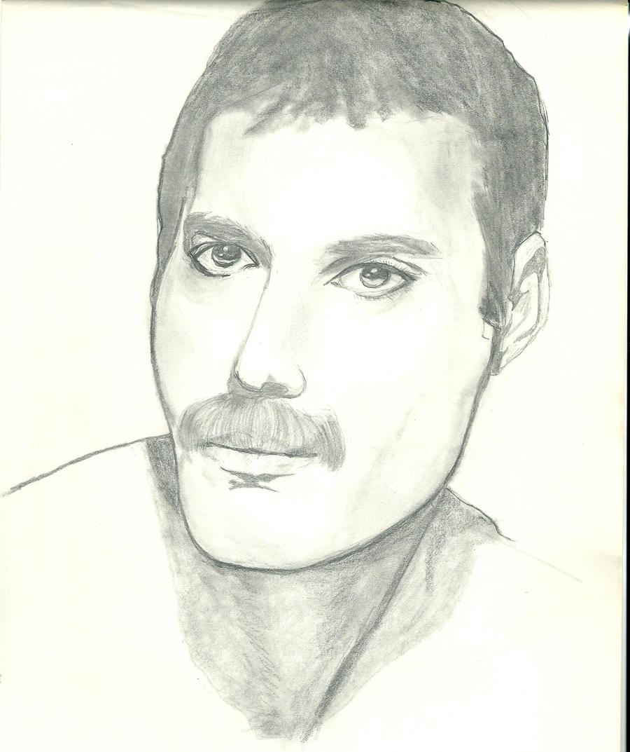 Dibujo hecho por mi madre 4 Freddie Mercury