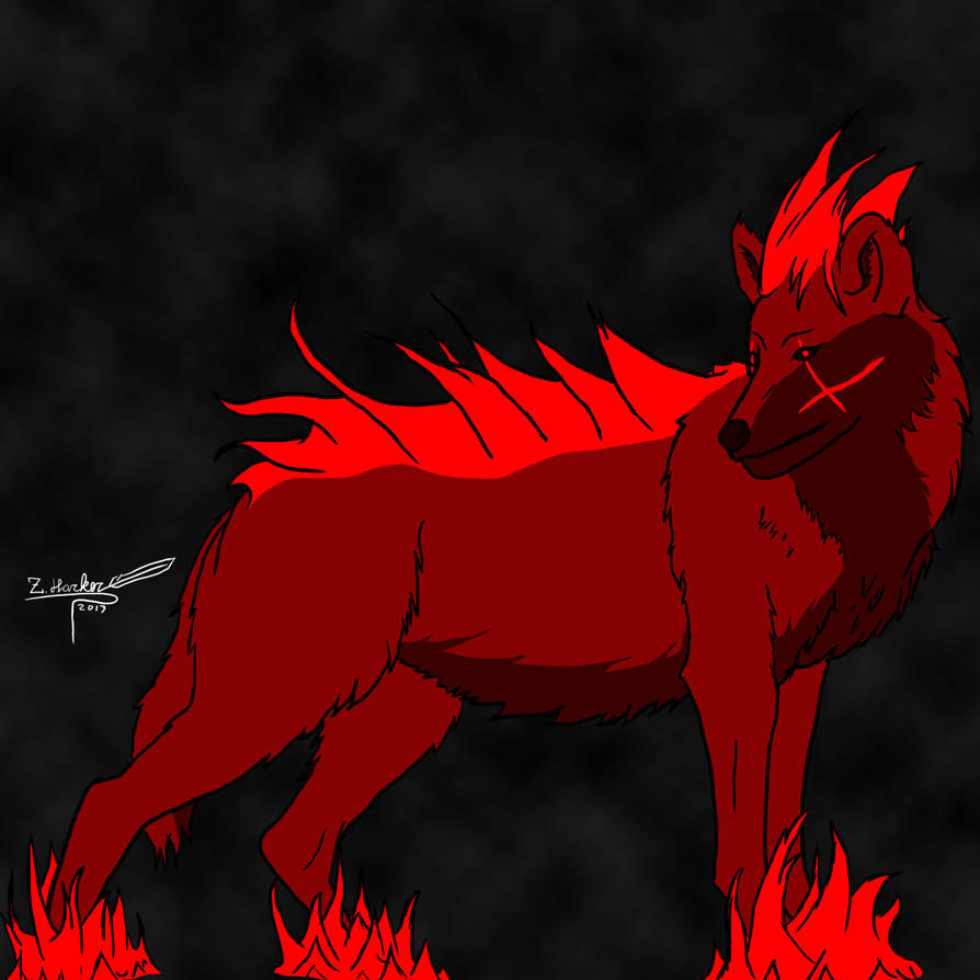 Pyro Wolf by ZACHARKER on DeviantArt