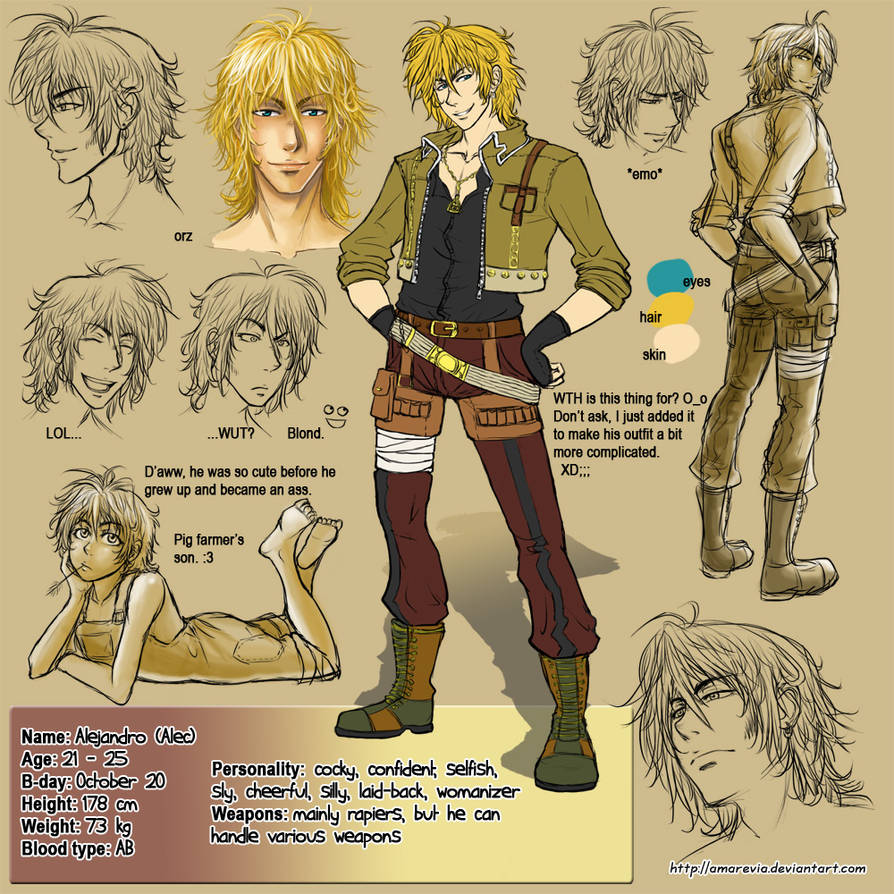 Character sheet Alec by Amarevia on DeviantArt