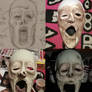 halloween mask process pics