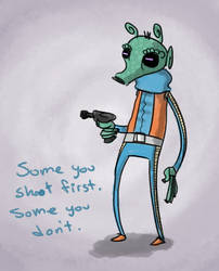 Greedo shoots