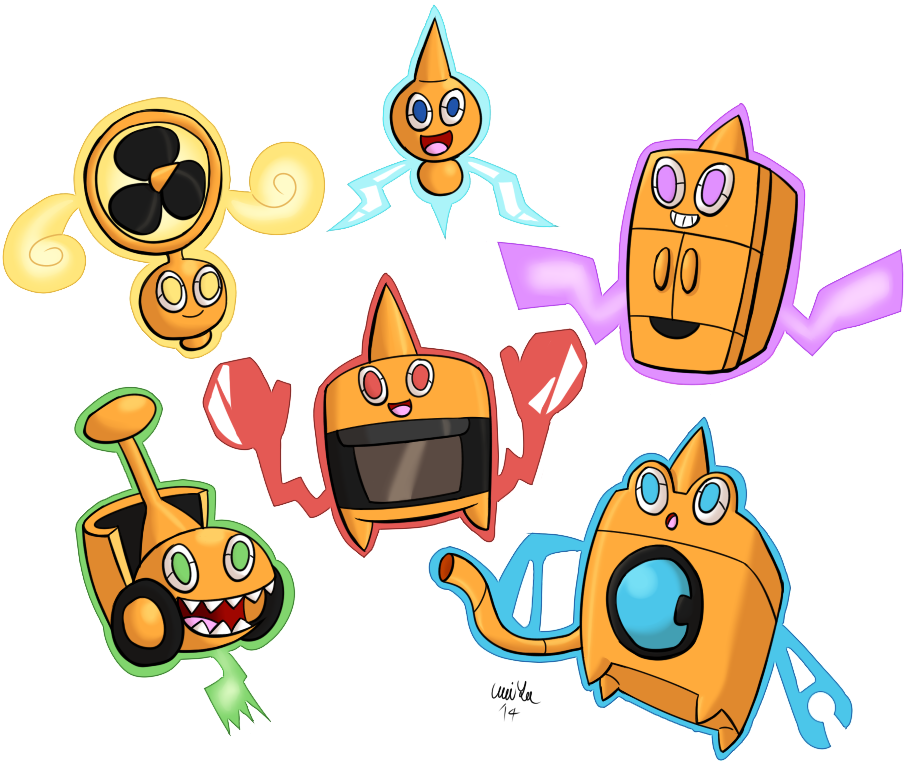 Pink Rotom A Bunch of Rotom by Katonator on DeviantArt