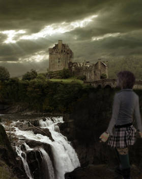 Girl And Castle