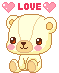 kawaii love bear