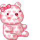 pink love bear