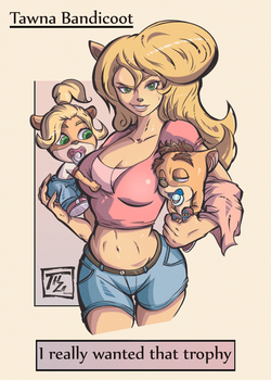 Tawna and babies character art