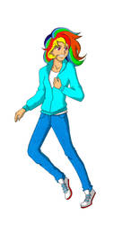 Human Rainbow Dash