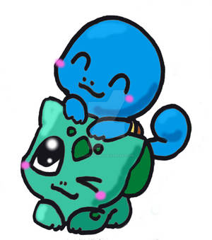 squirtle and bulbasaur