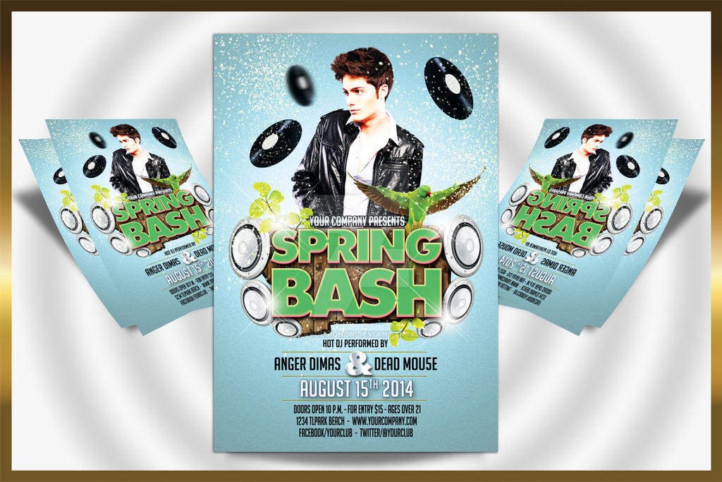 Spring Bash Flyer Spring Bash Party Flyer by feydesignGR on DeviantArt
