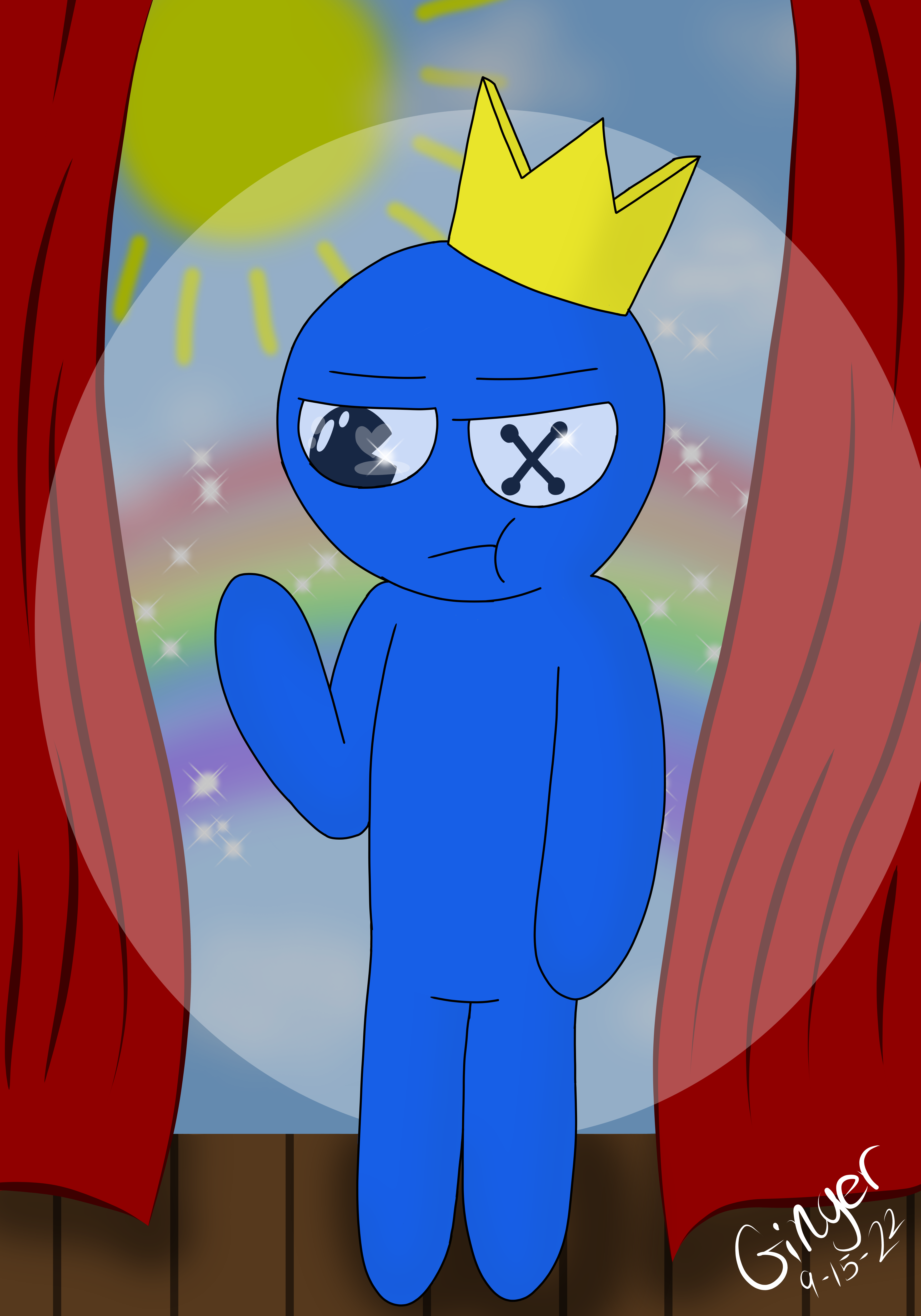 Blue (rainbow friends) by thawbunny26 on DeviantArt